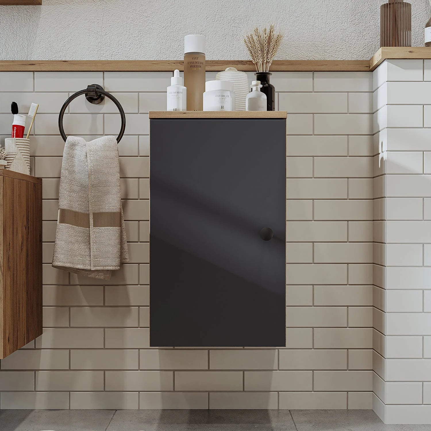 Roomart Bathroom Towel Storage Cabinet - Lotus