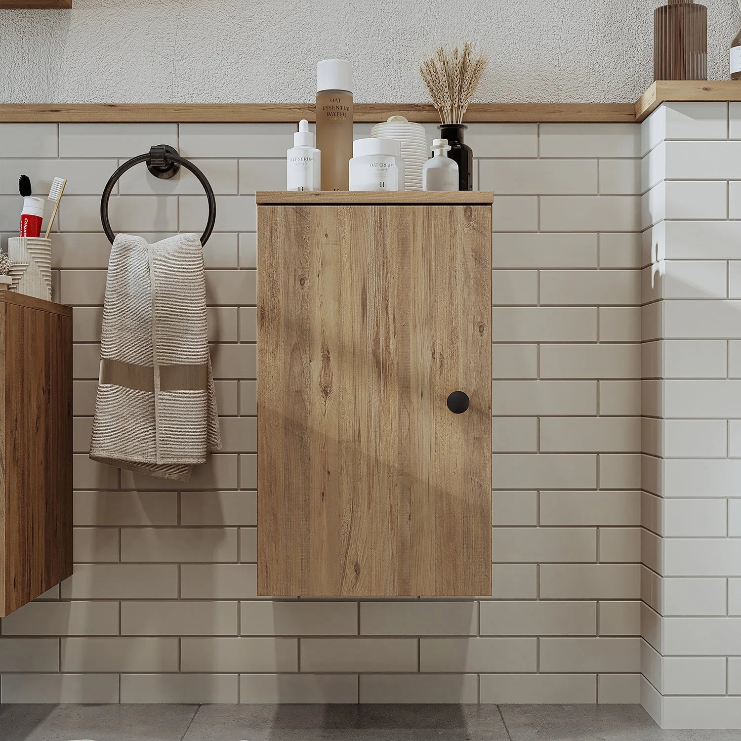 Roomart Bathroom Towel Storage Cabinet - Lotus