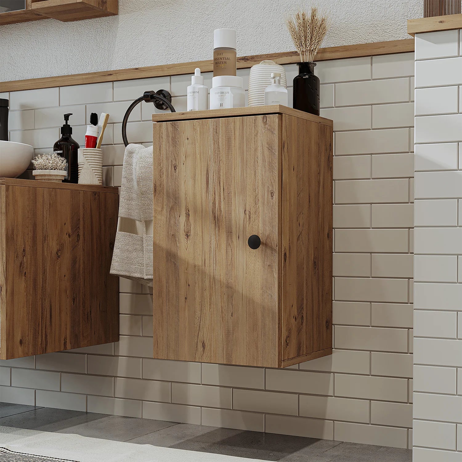 Roomart Bathroom Towel Storage Cabinet - Lotus